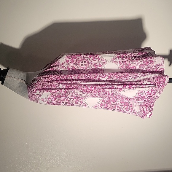 Alfani Womens Printed Diamond Mosaic Orchid Dolman-Sleeve, Bubble-Hem Blouse, 2X - Picture 9 of 10